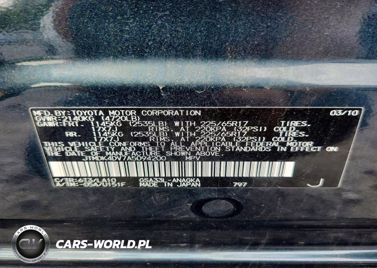 2010 Toyota Rav4 Limited VIN:JTMDK4DV7A5094200 - 14