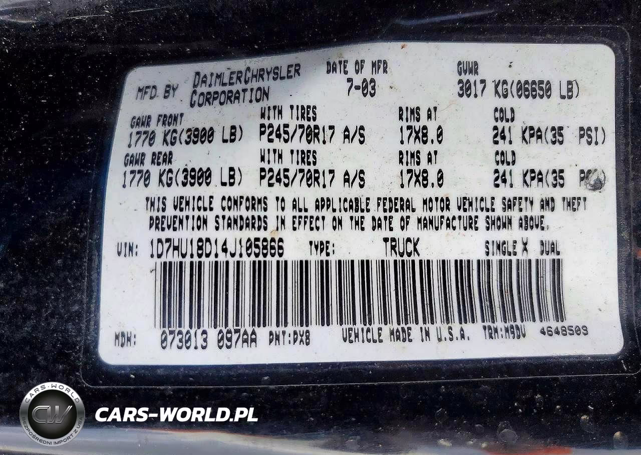2004 Dodge Ram 1500 St VIN:1D7HU18D14J105866 - 12
