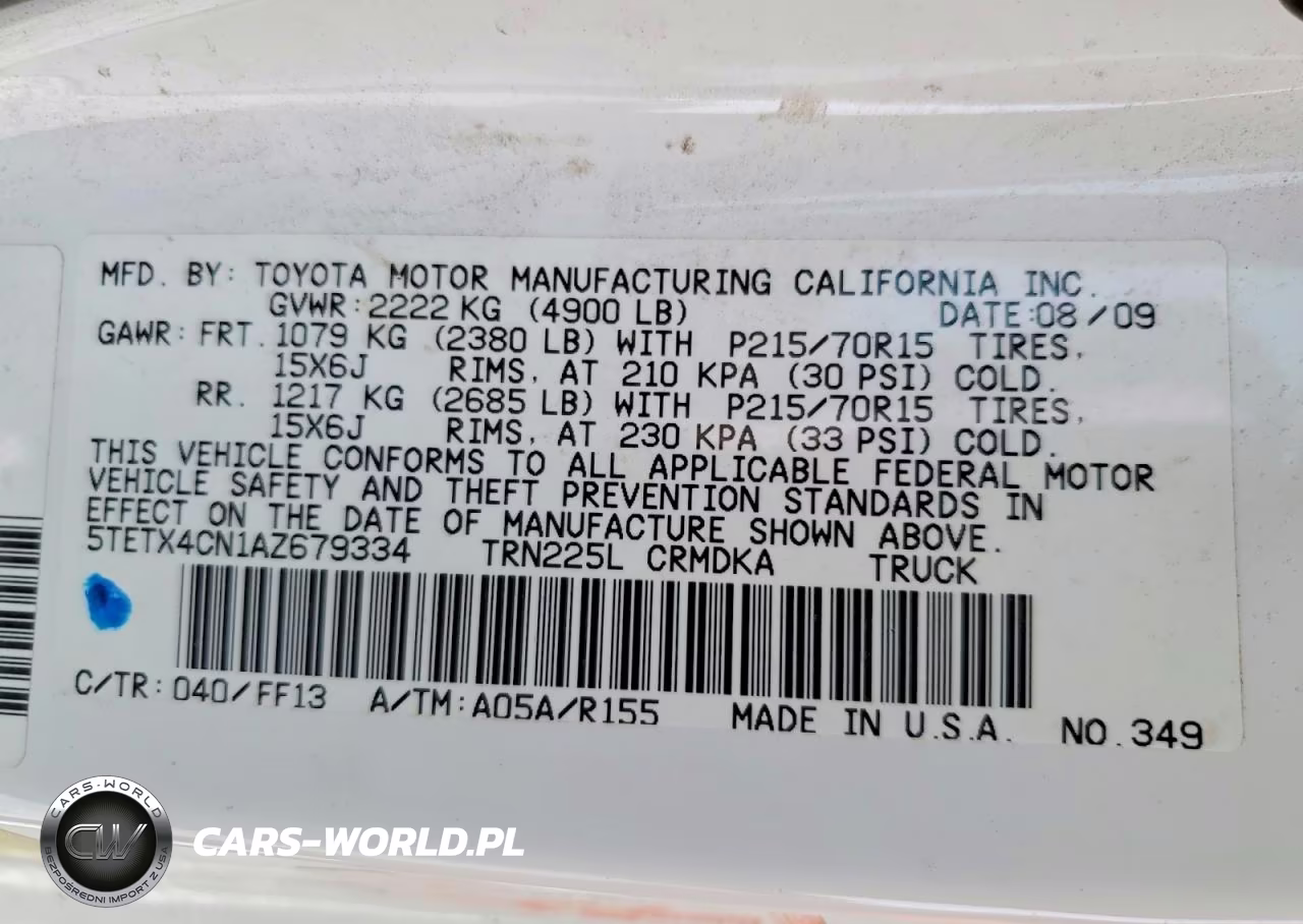 2010 Toyota Tacoma Access Cab VIN:5TETX4CN1AZ679334 - 12