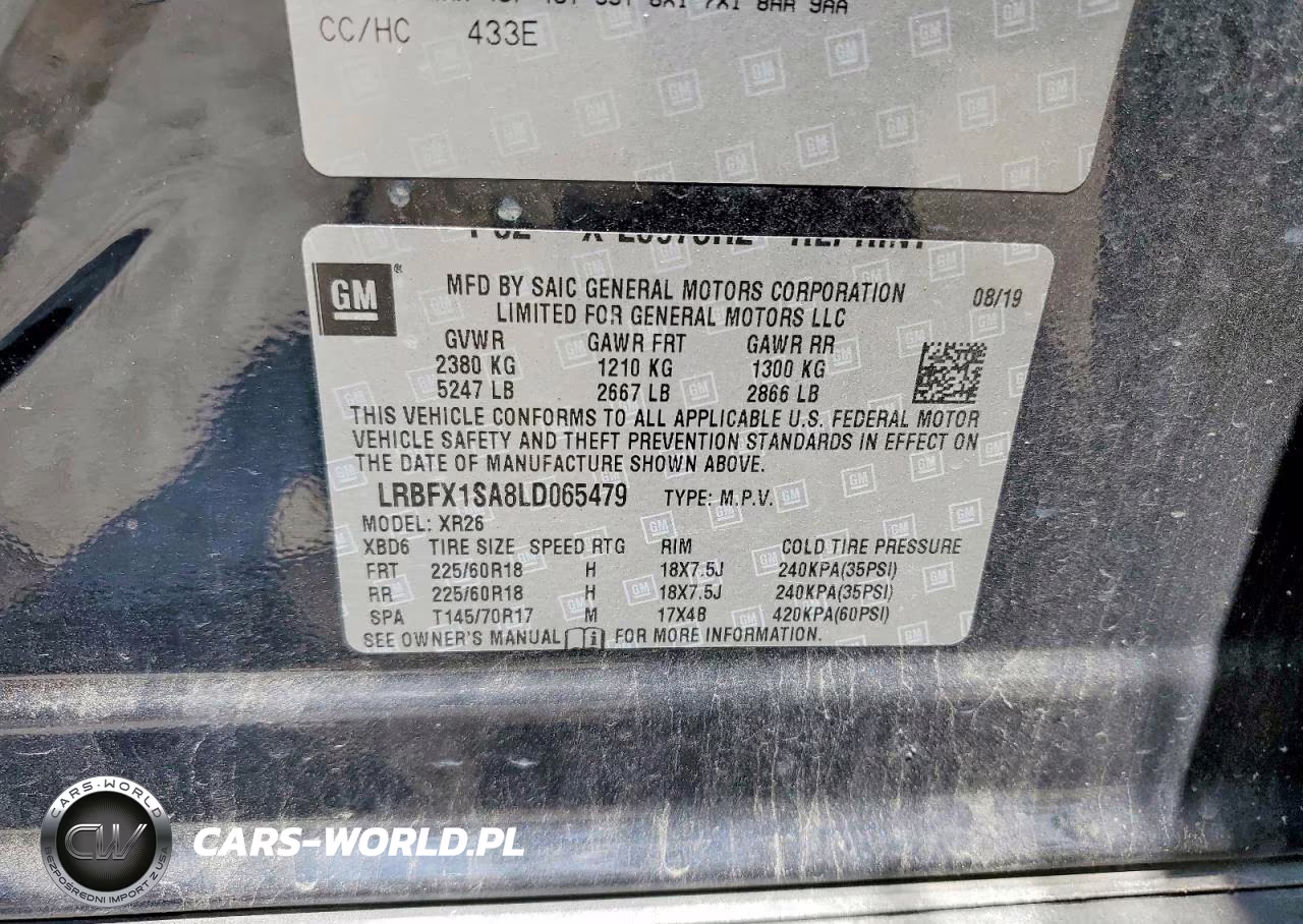 2020 Buick Envision Preferred VIN:LRBFX1SA8LD065479 - 13
