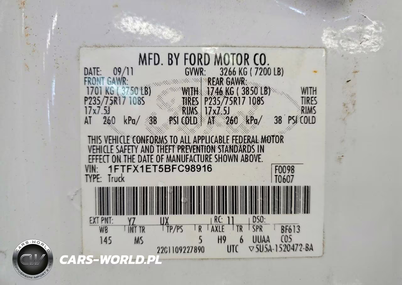 2011 Ford F150 Super Cab VIN:1FTFX1ET5BFC98916 - 12