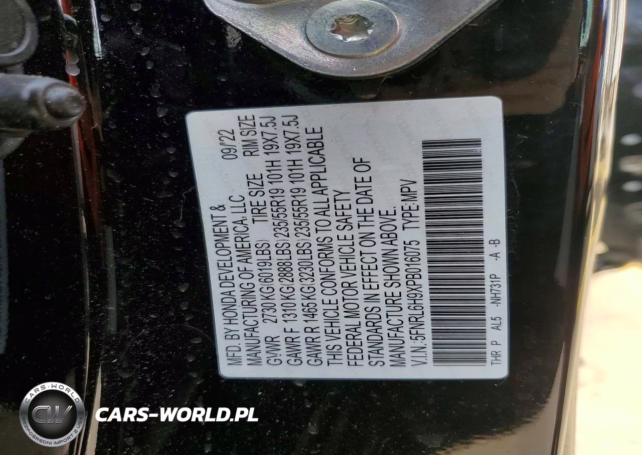 2023 Honda Odyssey Elite VIN:5FNRL6H9XPB016075 - 14