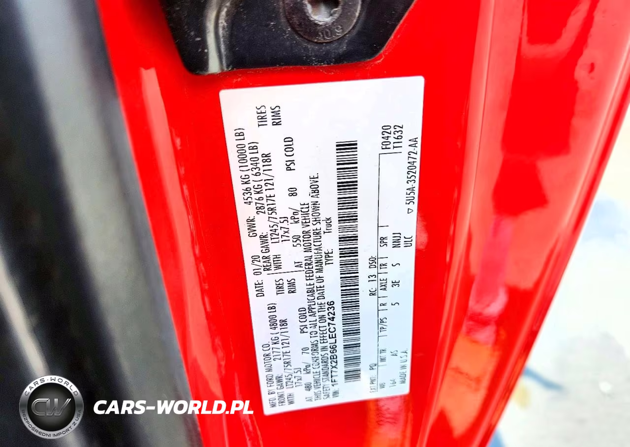 2020 Ford F250 Super Duty VIN:1FT7X2B66LEC74236 - 13