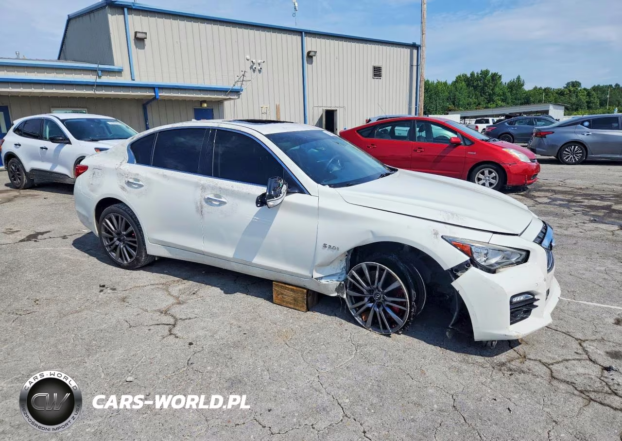 2017 Infiniti Q50 Red Sport 400 VIN:JN1FV7AR1HM871806 - 4
