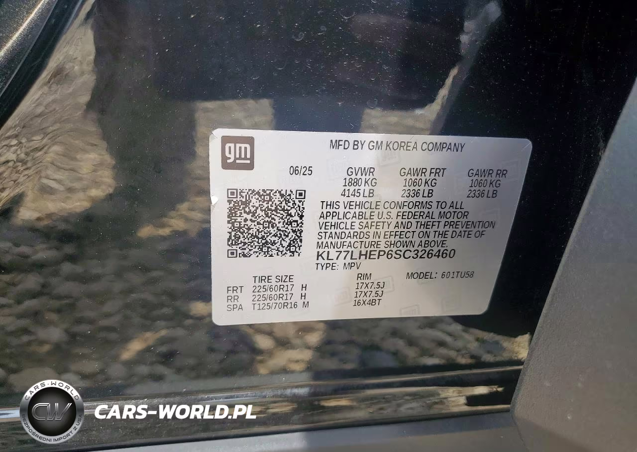 2025 Chevrolet Trax 1Lt VIN:KL77LHEP6SC326460 - 12