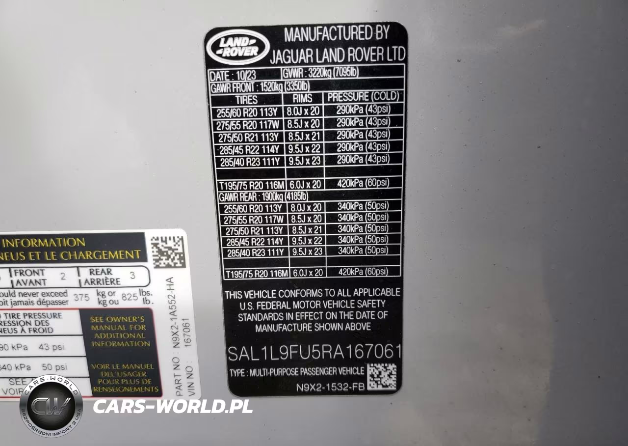 2024 Land Rover Range Rover Sport Dynamic Se VIN:SAL1L9FU5RA167061 - 13