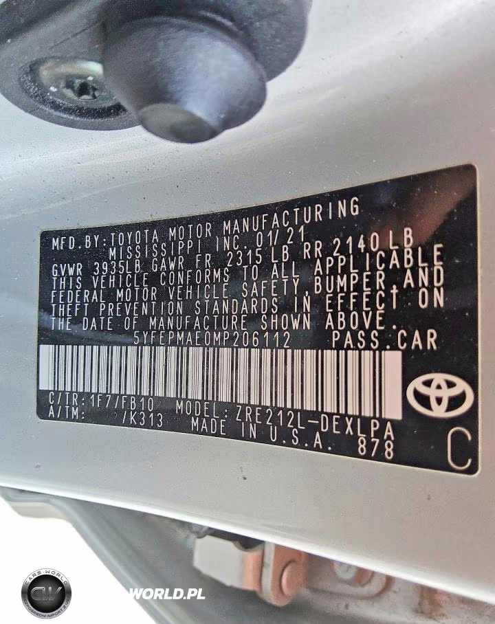 2021 Toyota Corolla Le VIN:5YFEPMAE0MP206112 - 12