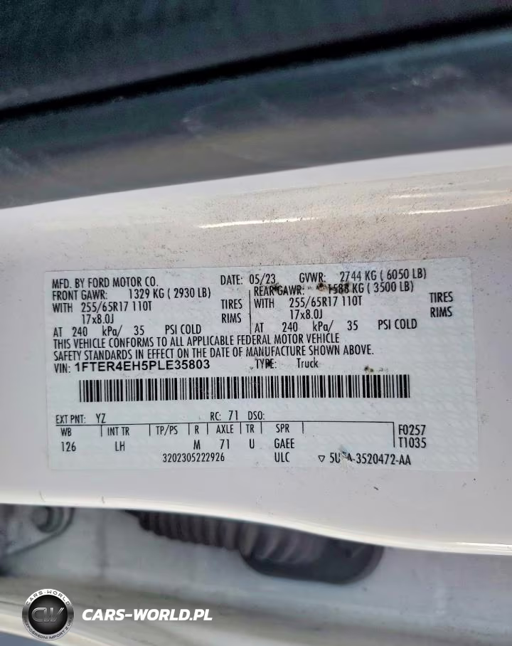 2023 Ford Ranger Xl VIN:1FTER4EH5PLE35803 - 12
