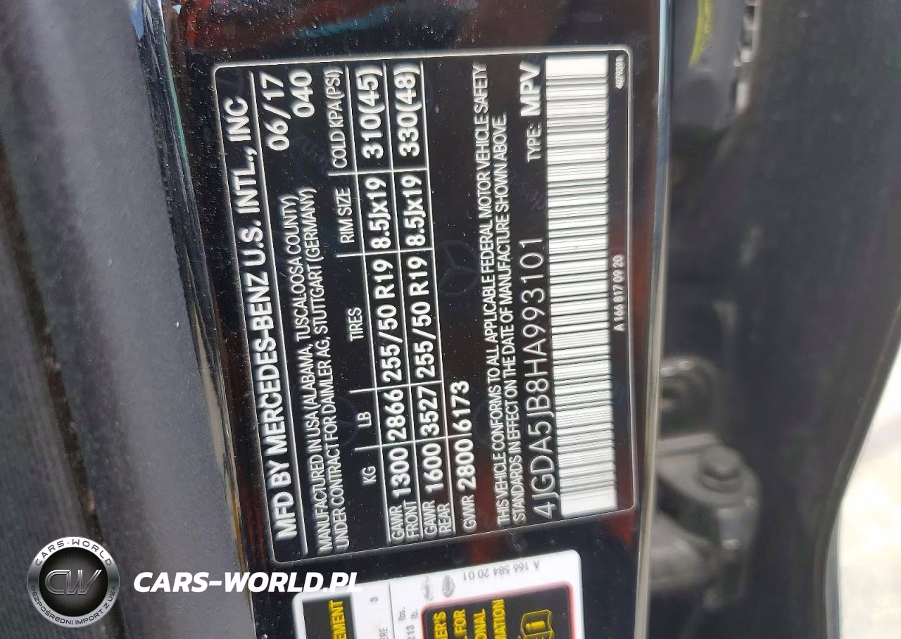 2017 Mercedes-Benz Gle 350 VIN:4JGDA5JB8HA993101 - 13