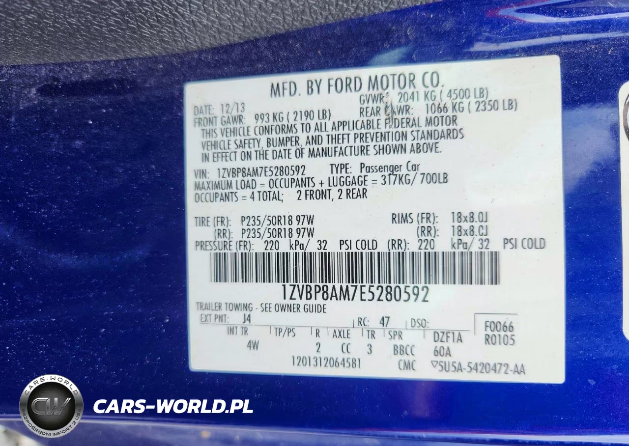 2014 Ford Mustang VIN:1ZVBP8AM7E5280592 - 12
