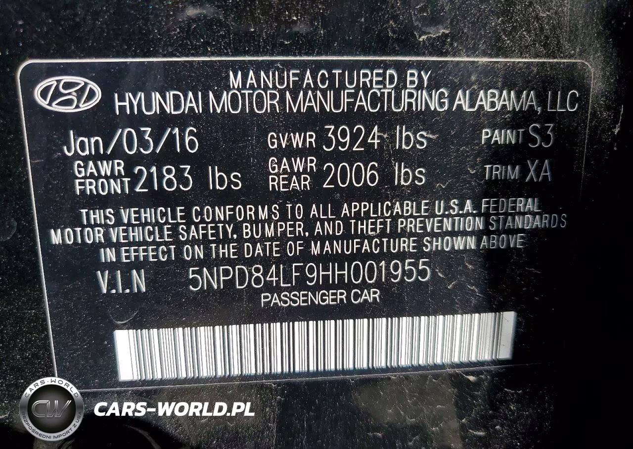 2017 Hyundai Elantra Se VIN:5NPD84LF9HH001955 - 12