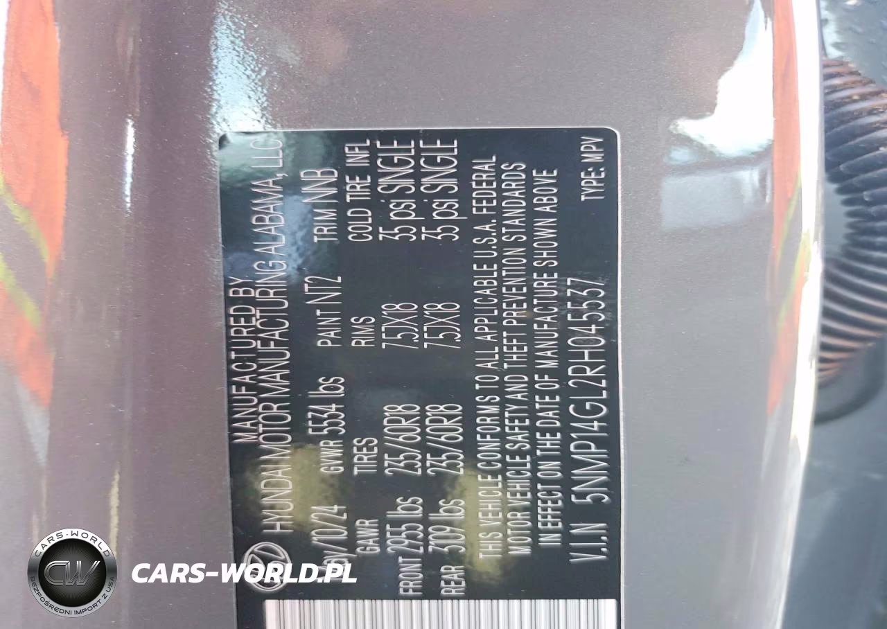 2024 Hyundai Santa Fe Se VIN:5NMP14GL2RH045537 - 13