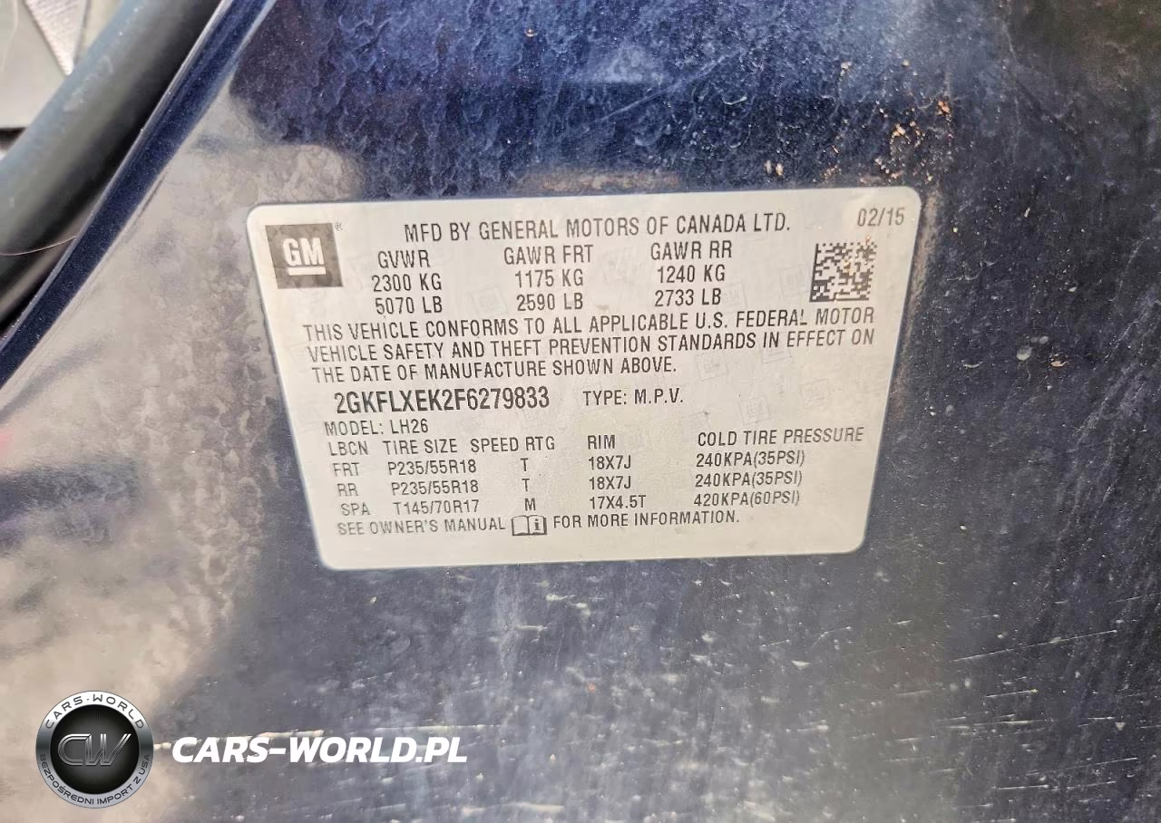 2015 GMC Terrain Slt VIN:2GKFLXEK2F6279833 - 12