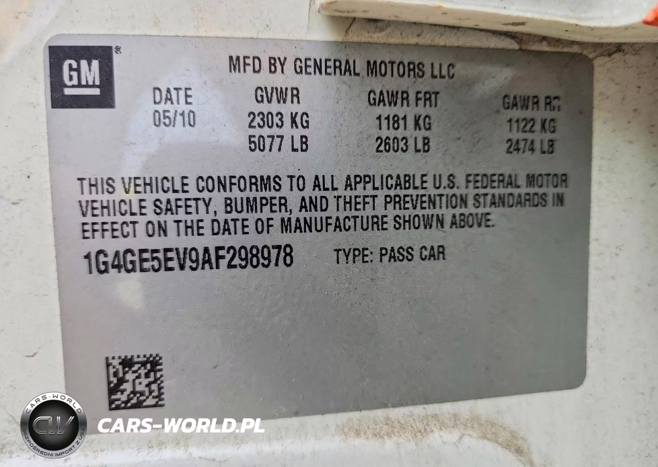 2010 Buick Lacrosse Cxs VIN:1G4GE5EV9AF298978 - 12