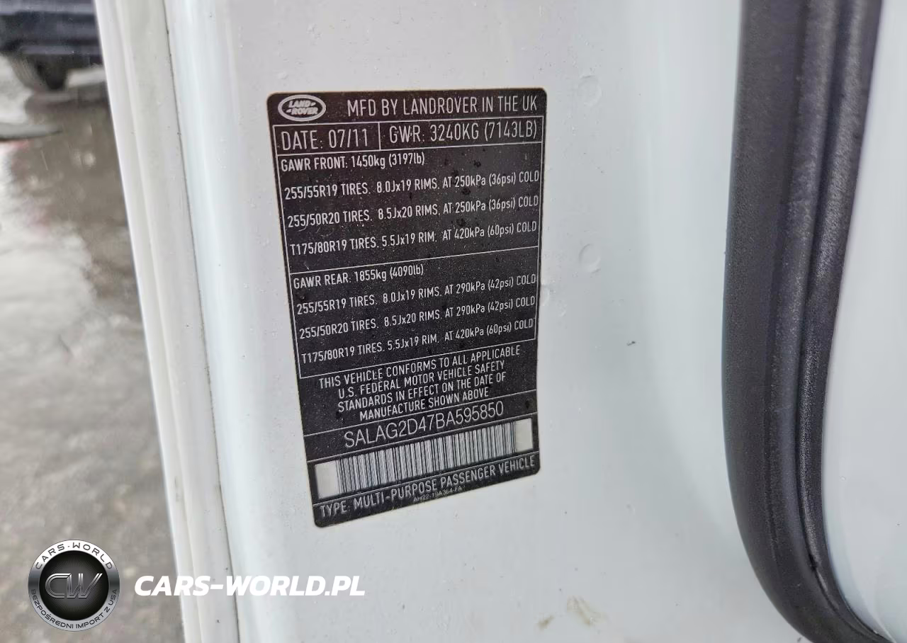 2011 L Rover Lr4 VIN:SALAG2D47BA595850 - 13