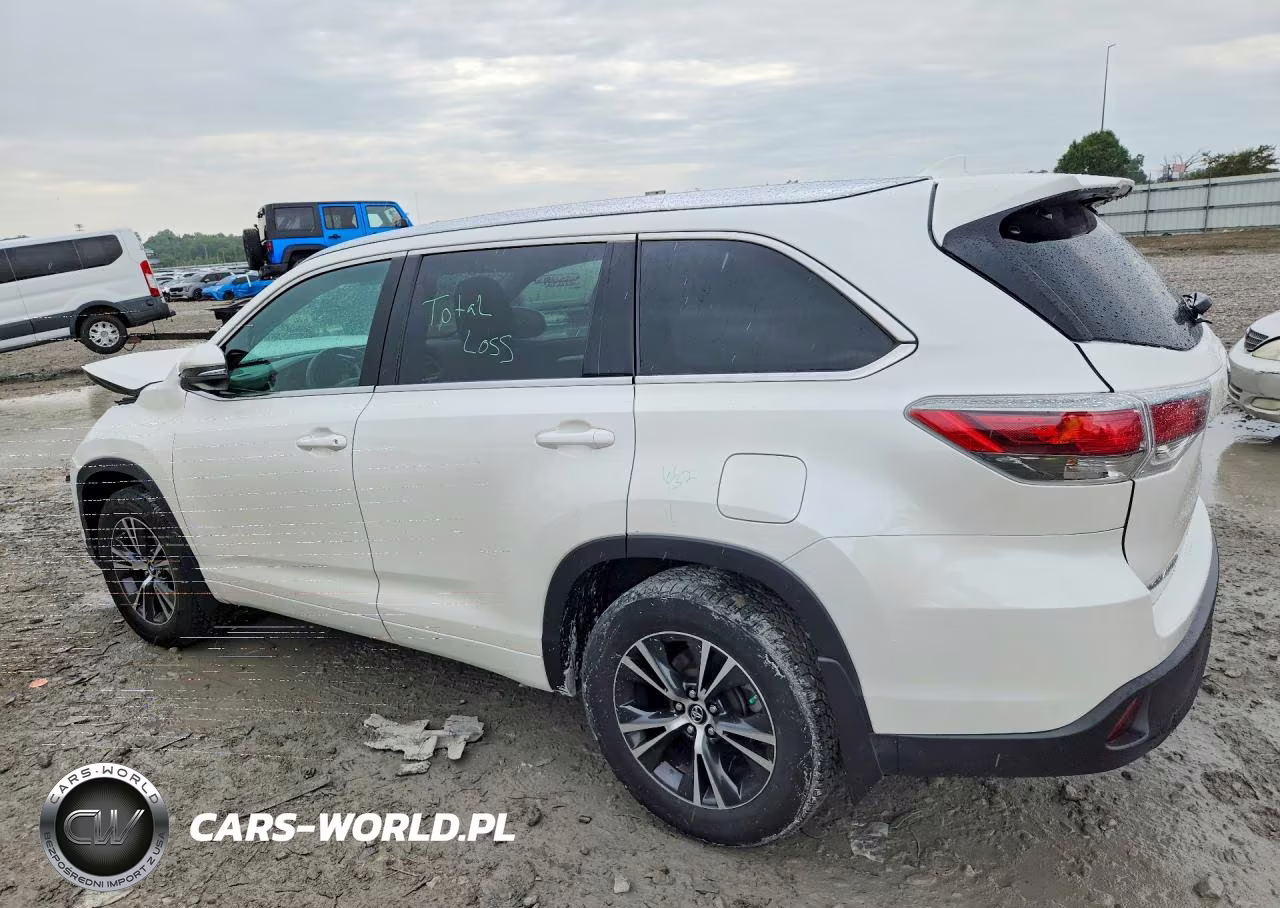 2016 Toyota Highlander Xle VIN:5TDJKRFH5GS344849 - 2