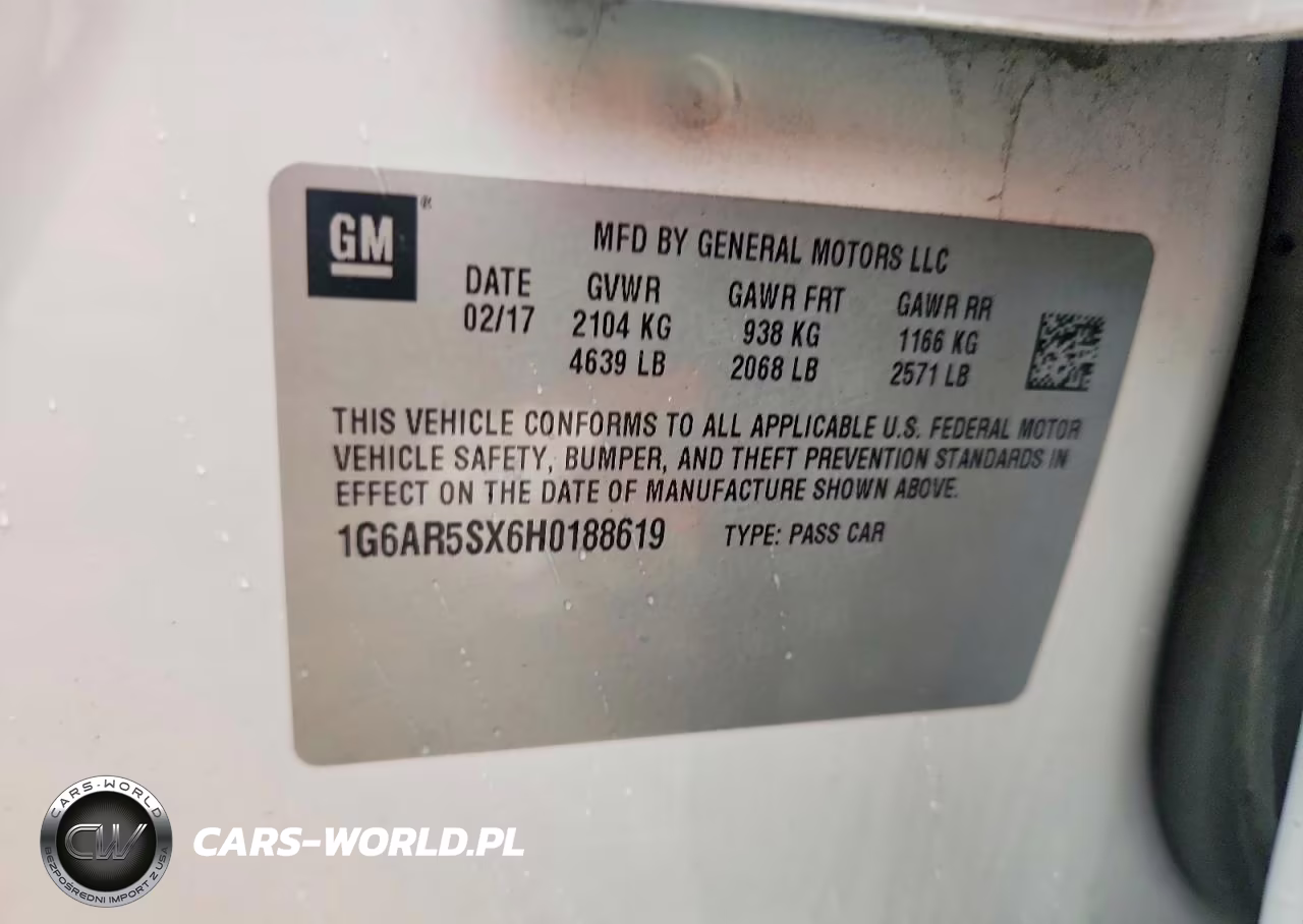 2017 Cadillac Cts Luxury VIN:1G6AR5SX6H0188619 - 12
