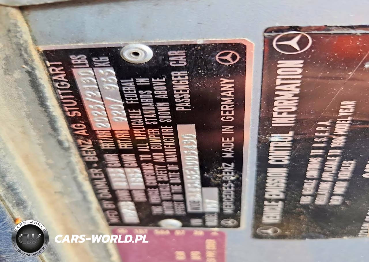 1984 Mercedes-Benz 380 Sl VIN:WDBBA45A6EA005430 - 12