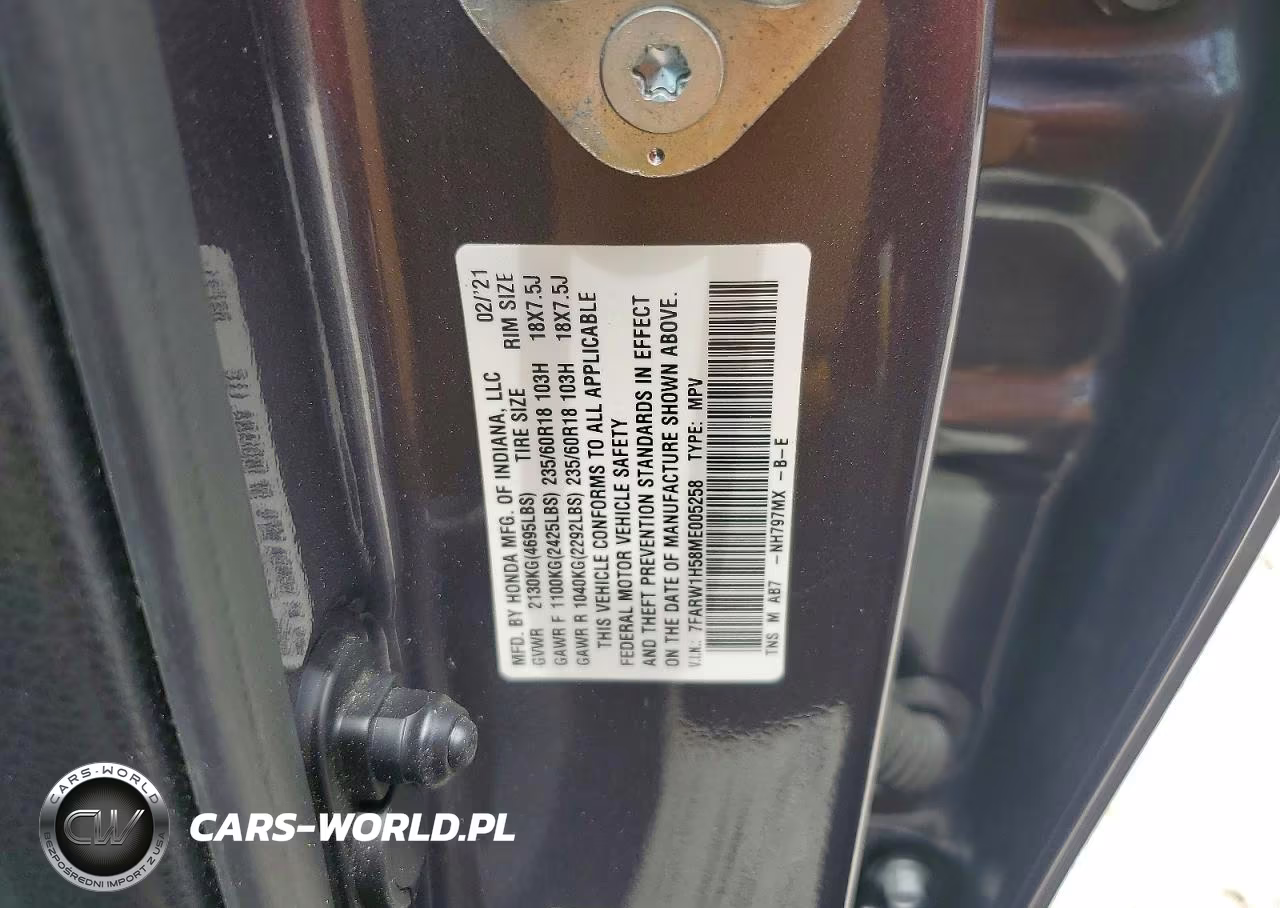 2021 Honda Cr-V Ex VIN:7FARW1H58ME005258 - 13