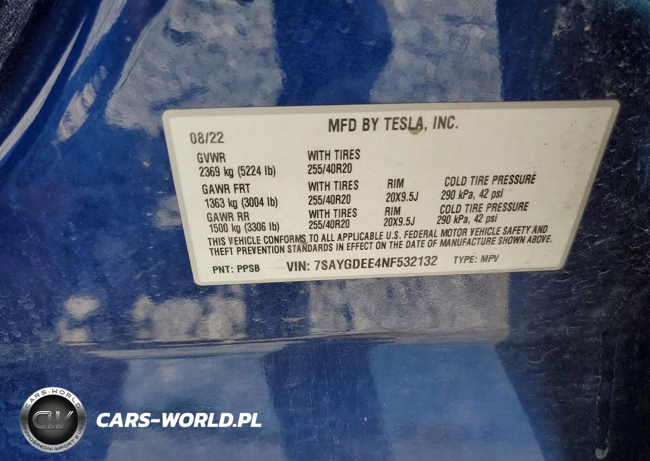 2022 Tesla Model Y VIN:7SAYGDEE4NF532132 - 13