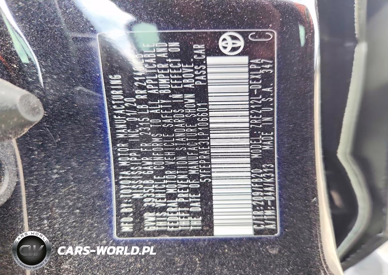 2020 Toyota Corolla Le VIN:5YFEPRAE3LP106601 - 13