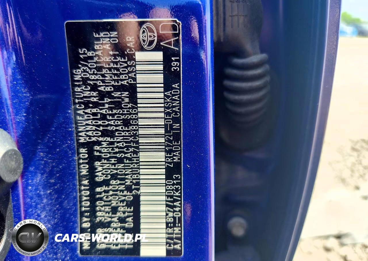 2015 Toyota Corolla S Plus VIN:2T1BURHE7FC386867 - 12