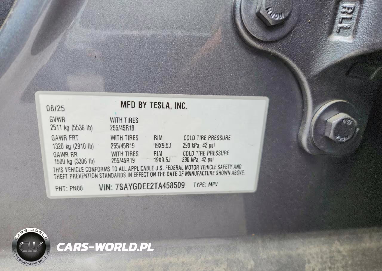 2026 Tesla Model Y VIN:7SAYGDEE2TA458509 - 12