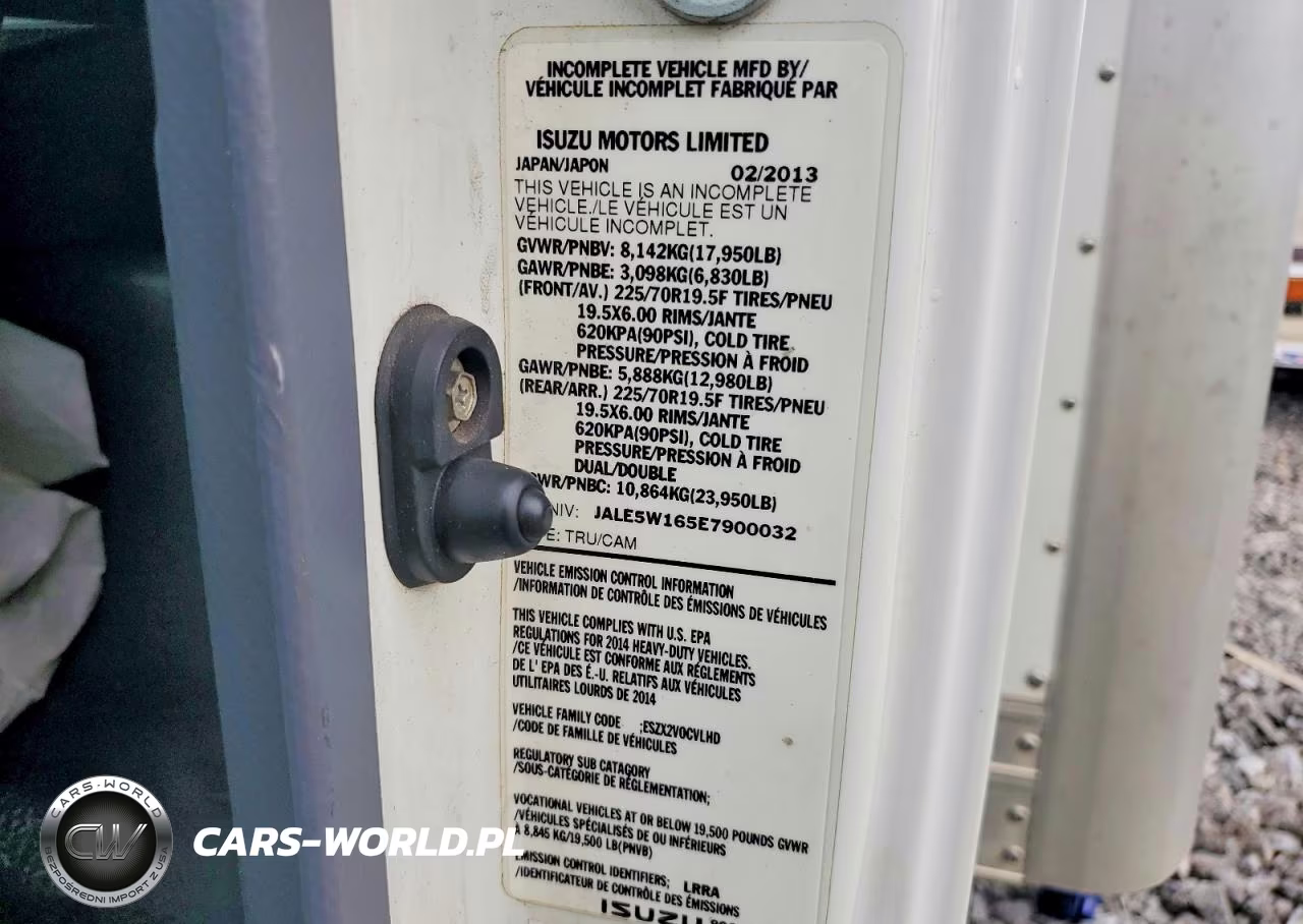 2014 Isuzu Nqr VIN:JALE5W165E7900032 - 12