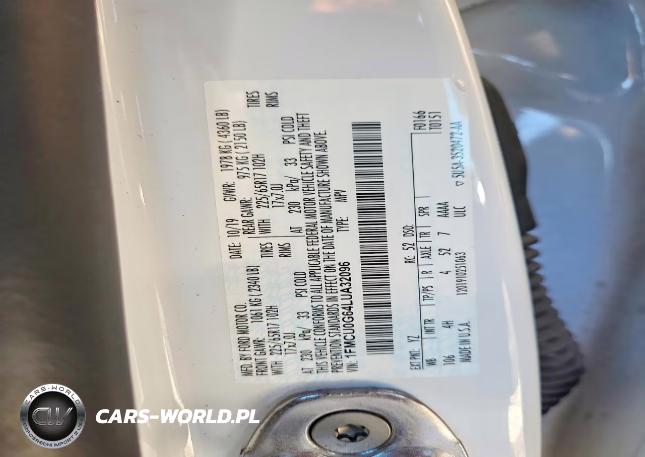 2020 Ford Escape Se VIN:1FMCU0G64LUA32096 - 13