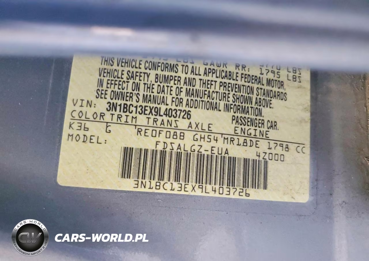 2009 Niss Versa Sl 4D Hatchbac VIN:3N1BC13EX9L403726 - 12