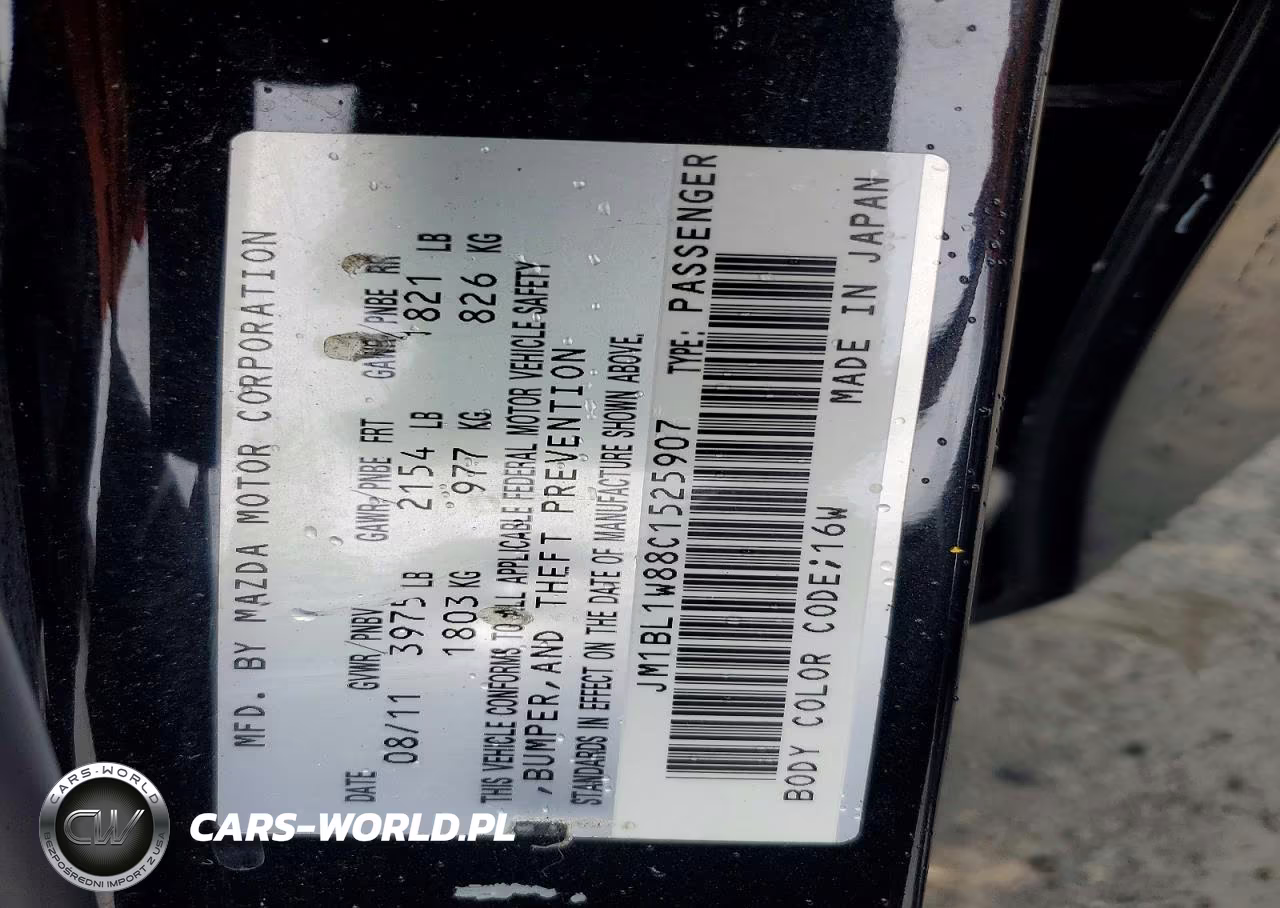2012 Mazda 3 I VIN:JM1BL1W88C1525907 - 12