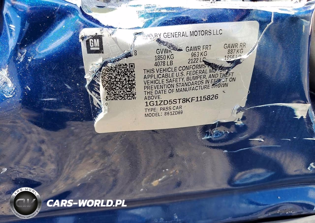 2019 Chevrolet Malibu Lt VIN:1G1ZD5ST8KF115826 - 13