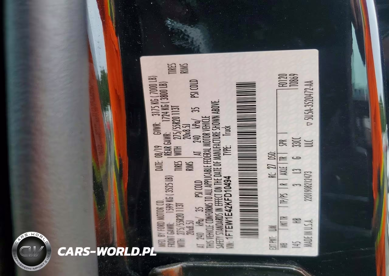 2019 Ford 150 VIN:1FTEW1E42KFD10494 - 12
