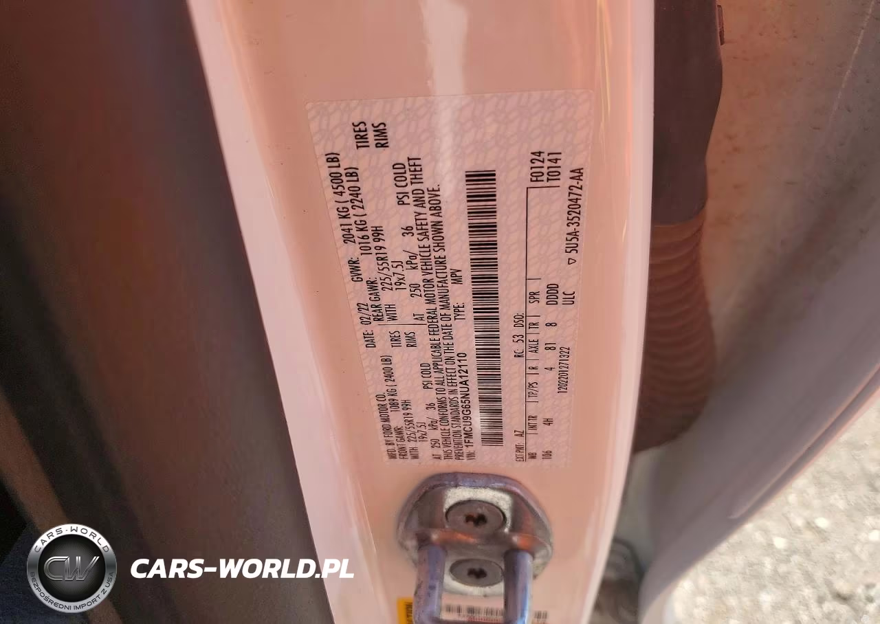 2022 Ford Escape Se VIN:1FMCU9G65NUA12110 - 14