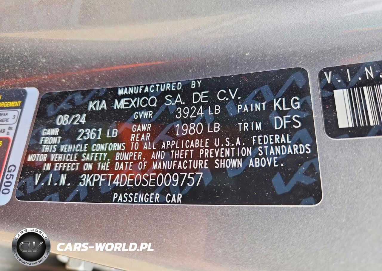 2025 Kia K4 Lxs VIN:3KPFT4DE0SE009757 - 12