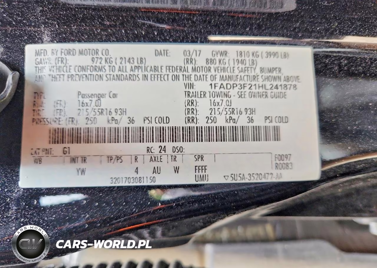 2017 Ford Focus Se VIN:1FADP3F21HL241878 - 12
