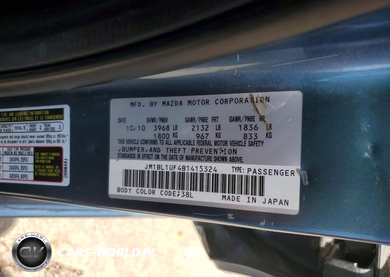 2011 Mazda 3 I VIN:JM1BL1UF4B1415324 - 12