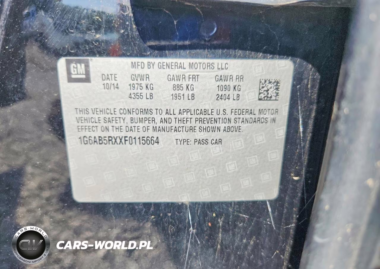 2015 Cadillac Ats Luxury VIN:1G6AB5RXXF0115664 - 12