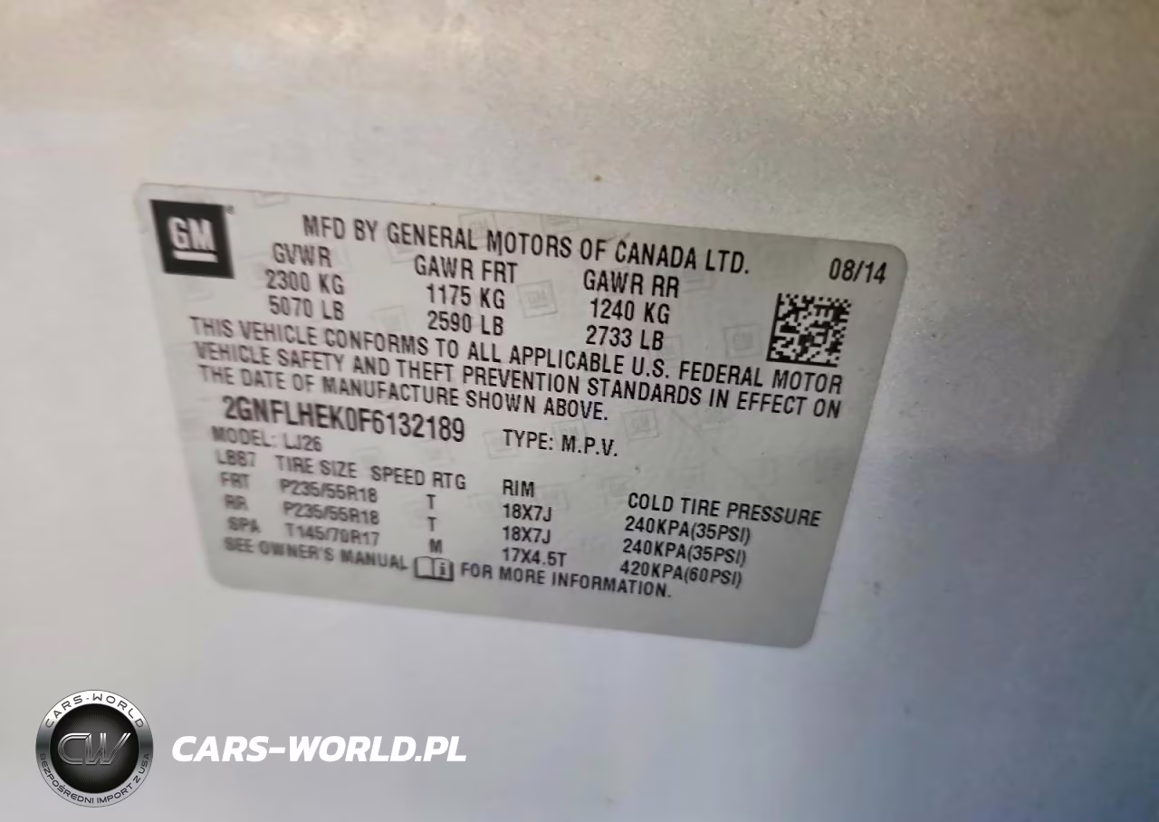 2015 Chevrolet Equinox Ltz VIN:2GNFLHEK0F6132189 - 14