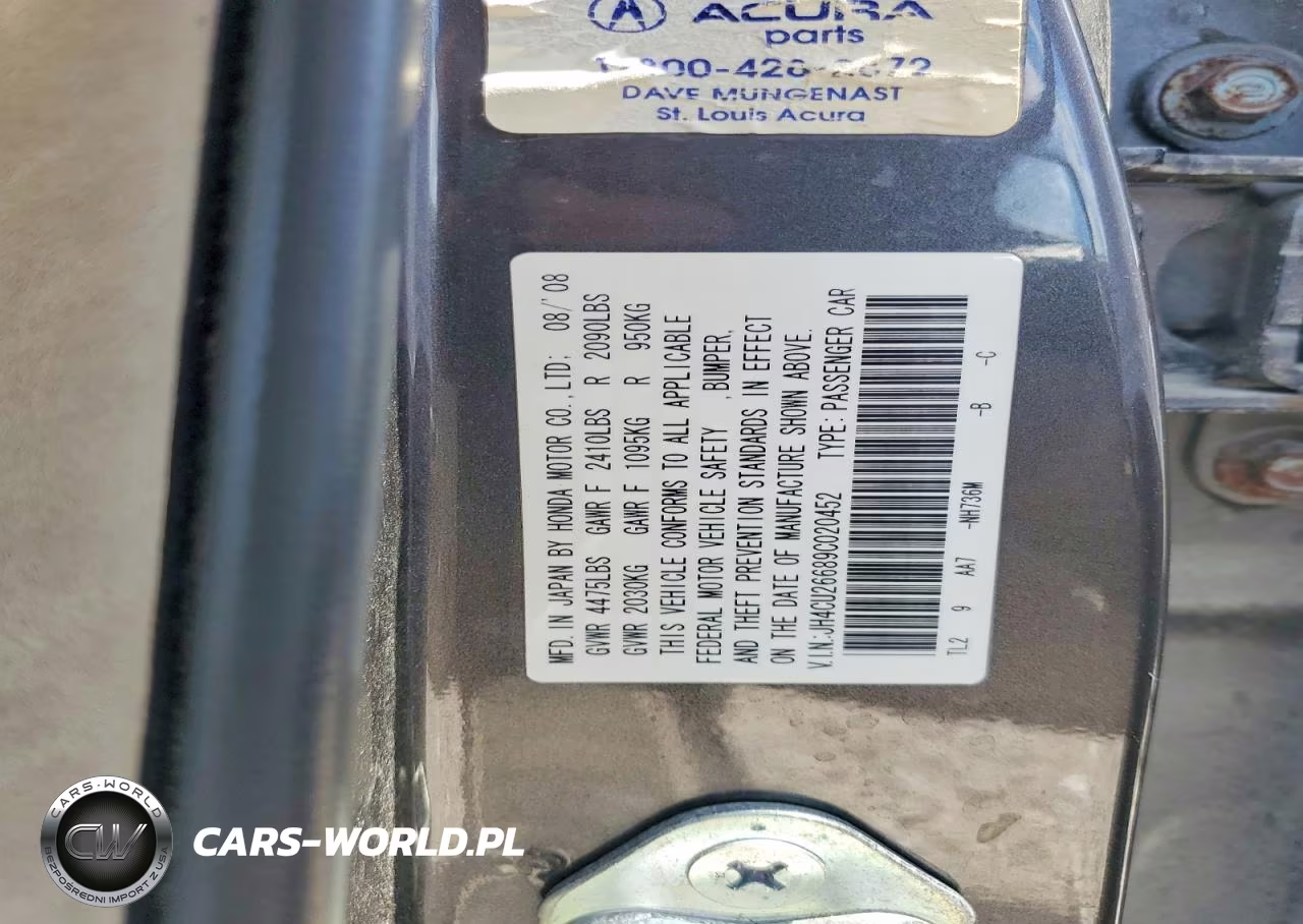 2009 Acura Tsx VIN:JH4CU26689C020452 - 12