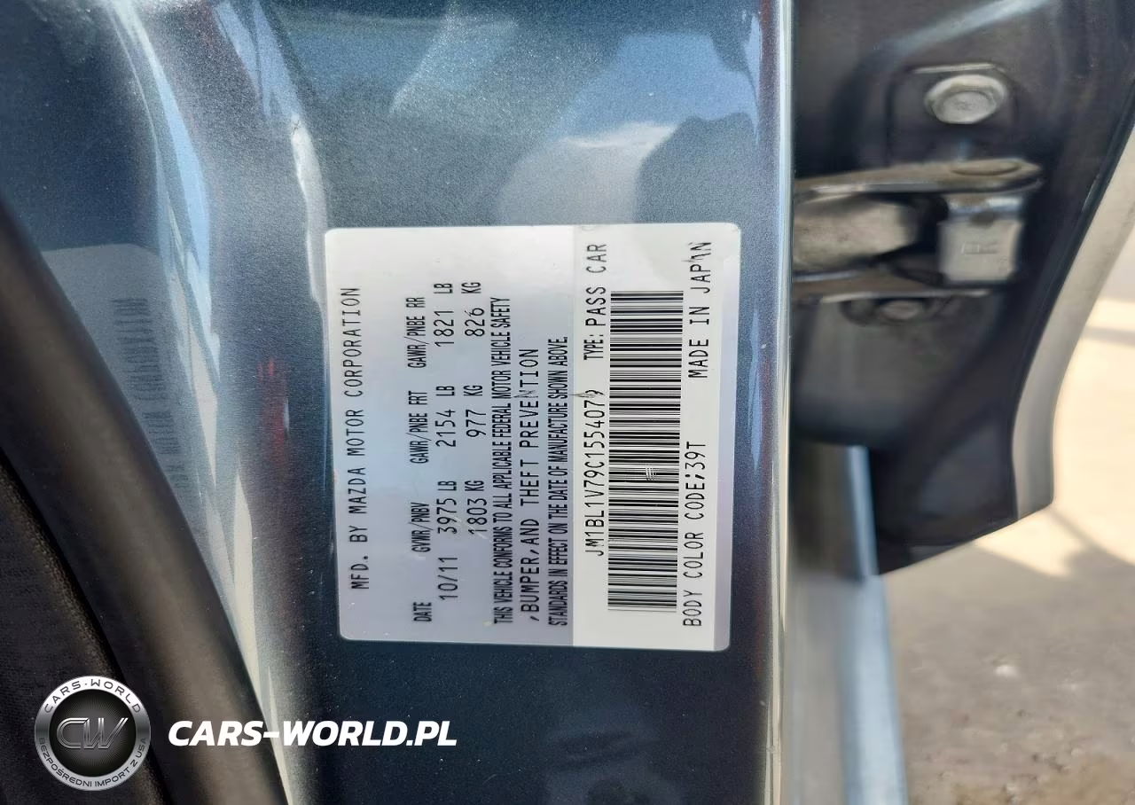 2012 Mazda 3 I VIN:JM1BL1V79C1554079 - 13