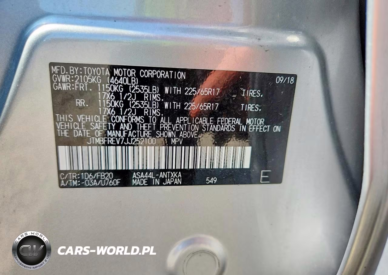 2018 Toyota Rav4 Le VIN:JTMBFREV7JJ252100 - 13