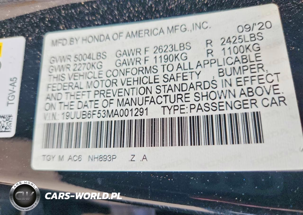 2021 Acura Tlx Tech A VIN:19UUB6F53MA001291 - 12