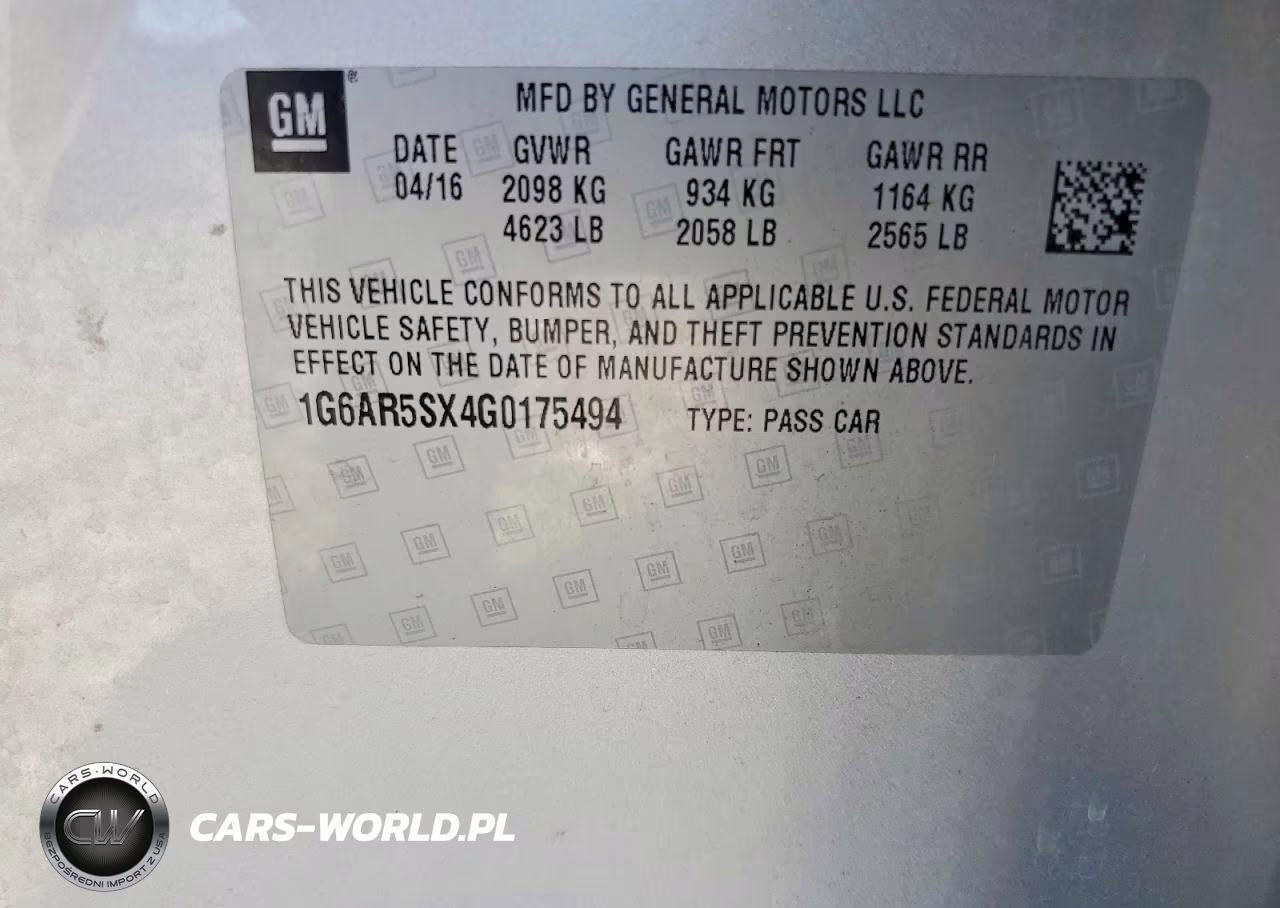 2016 Cadillac Cts Luxury Collection VIN:1G6AR5SX4G0175494 - 12