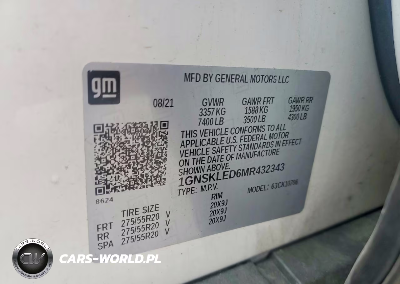 2021 Chevrolet Tahoe K1500 VIN:1GNSKLED6MR432343 - 14
