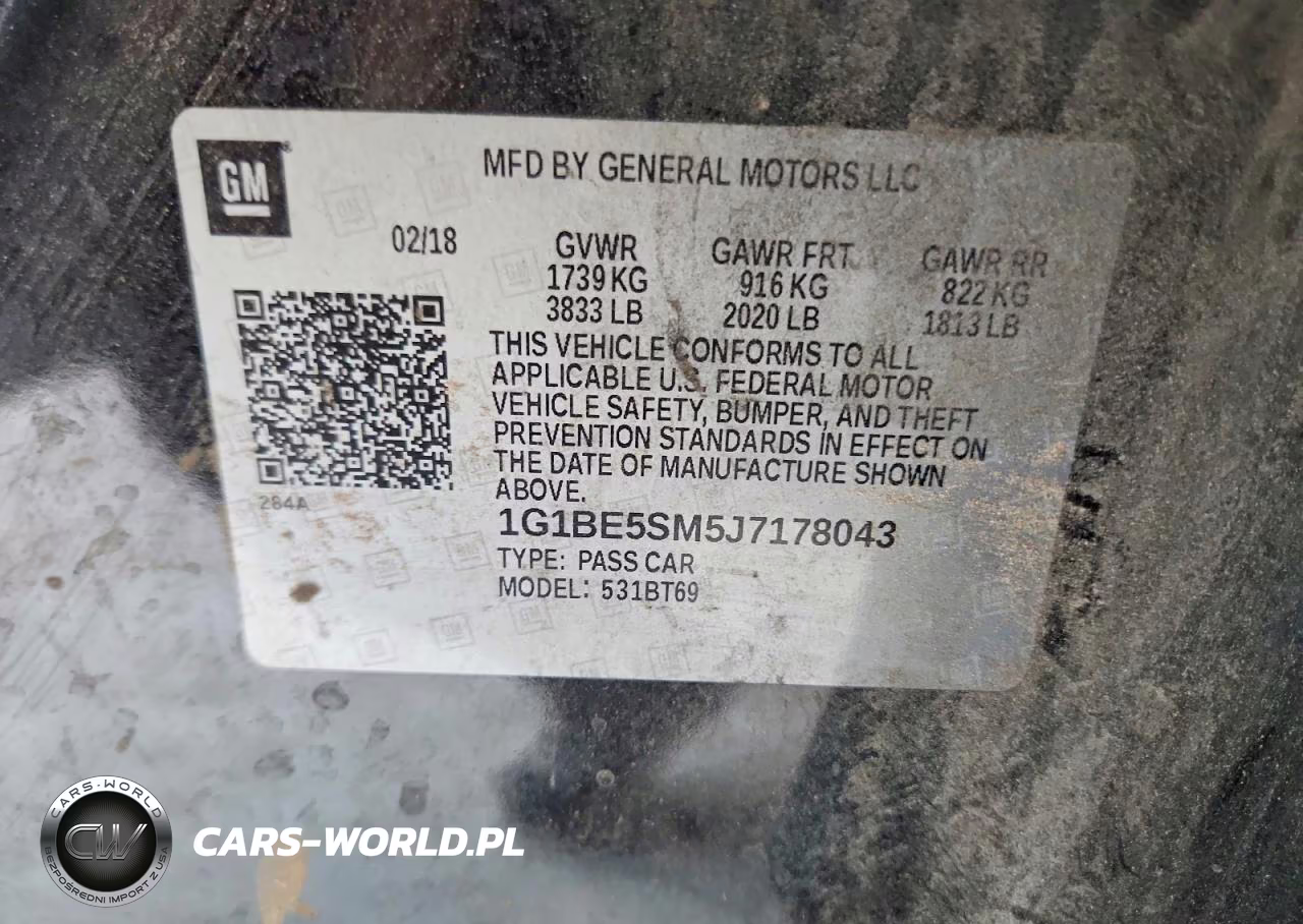 2018 Chevrolet Cruze Lt VIN:1G1BE5SM5J7178043 - 12