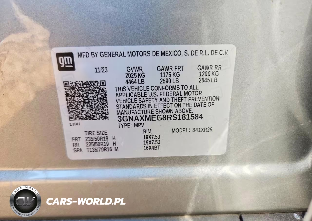 2024 Chevrolet Equinox Rs VIN:3GNAXMEG8RS181584 - 14