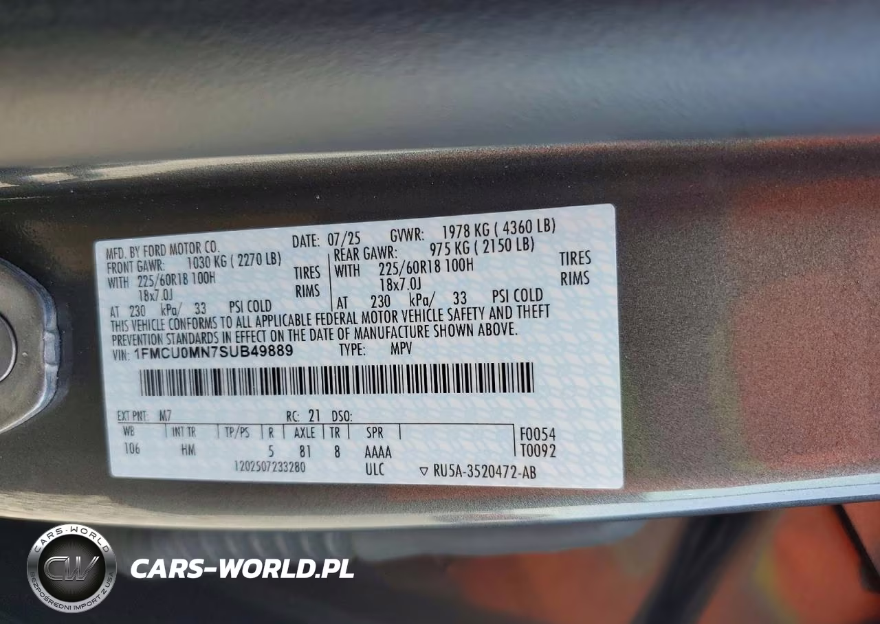 2025 Ford Escape St Line VIN:1FMCU0MN7SUB49889 - 12