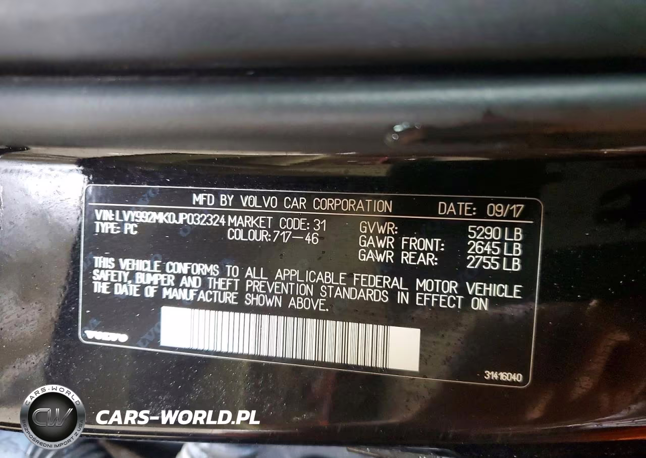 2018 Volvo S90 T6 Momentum VIN:LVY992MK0JP032324 - 12