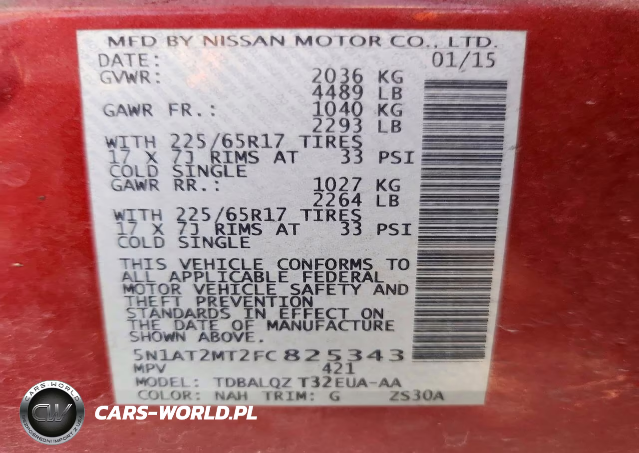 2015 Nissan Rogue Sv VIN:5N1AT2MT2FC825343 - 13